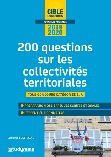Livrenpoche : Les collectivités territoriales 2020 - LUDOVIC LESTIDEAU - Livre