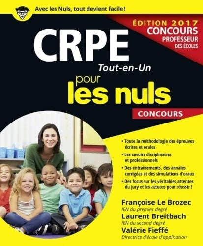 Livrenpoche : CRPE Tout-en-Un pour les Nuls Concours édition 2017 - Françoise Le Brozec - Livre