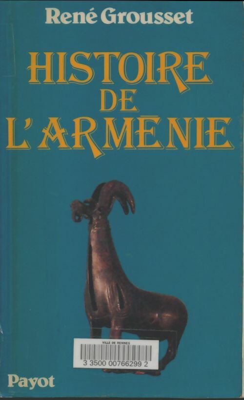 Livrenpoche : Histoire de l'arménie des origines à 1071 - René Grousset - Livre