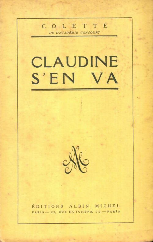 Livrenpoche : Claudine s'en va - Colette - Livre