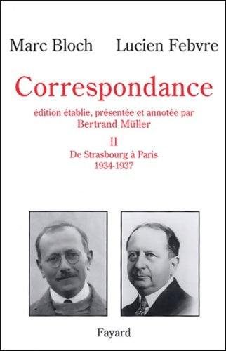 Livrenpoche : Correspondance Tome II - M. Bloch - Livre