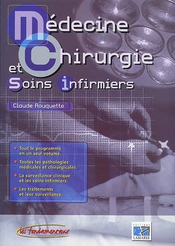 Livrenpoche : Médecine CHIRURGIE ET SOINS INFIRMIERS - Editions Lamarre - Livre