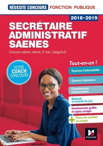 Livrenpoche : Secrétaire administratif/SAENES : Concours externe interne 3e voie catégorie B - Yolande Ferrandis - Livre