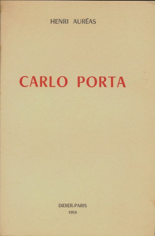 Livrenpoche : Carlo Porta - Henri Auréas - Livre