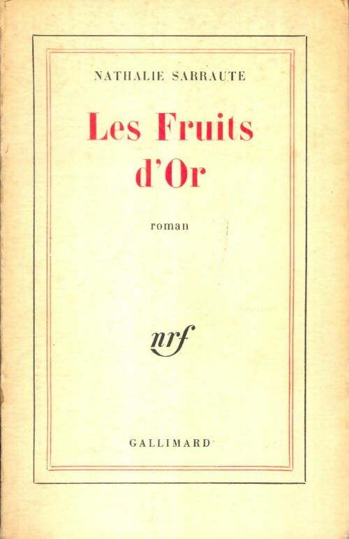 Livrenpoche : Les fruits d'or - Nathalie Sarraute - Livre