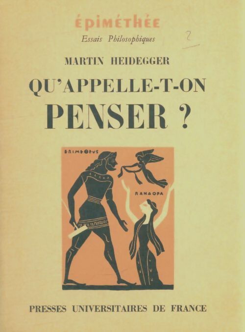 Livrenpoche : Qu'appelle-t-on penser ? - Martin Heidegger - Livre
