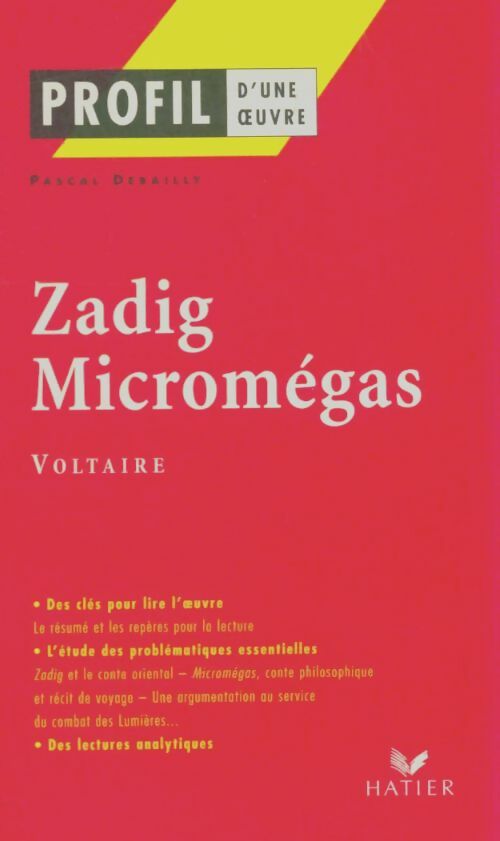 Livrenpoche : Zadig / Micromégas - Voltaire - Livre