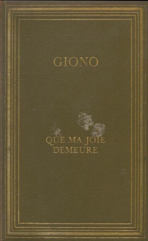 Livrenpoche : Que ma joie demeure - Jean Giono - Livre