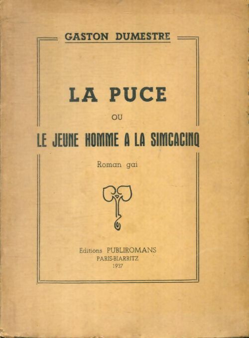 Livrenpoche : La puce ou le jeune homme à la Simcacinq - Gaston Delestre - Livre
