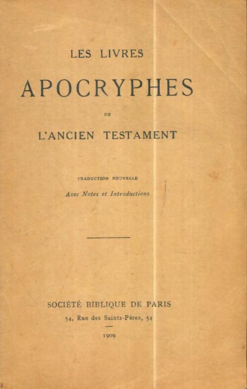 Livrenpoche : Les livres apocryphes de l'ancien testament - Inconnu - Livre