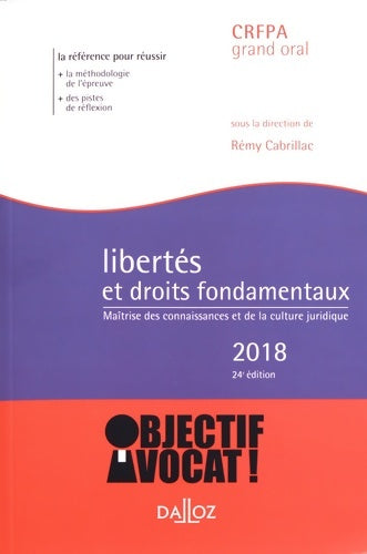 Livrenpoche : Libertés et droits fondamentaux : Maîtrise des connaissances et de la culture juridique - Collectif - Livre