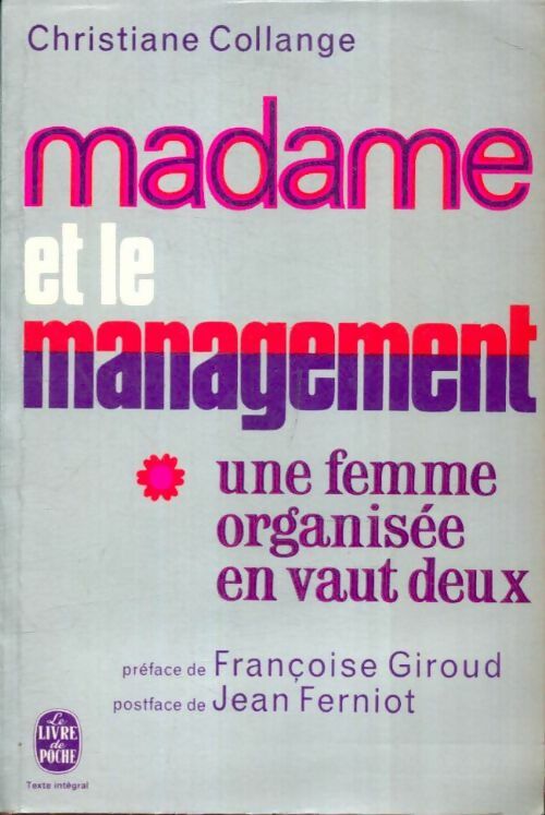 Livrenpoche : Madame et le management - Christiane Collange - Livre