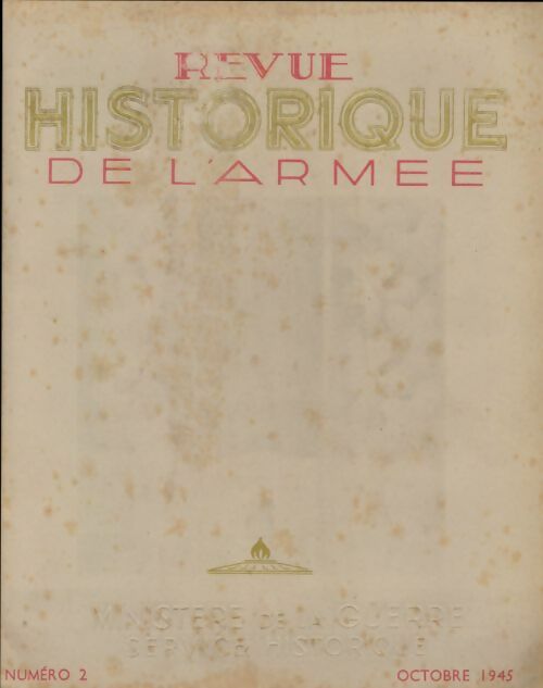 Livrenpoche : Revue historique de l'armée 1945 n°2 - Collectif - Livre