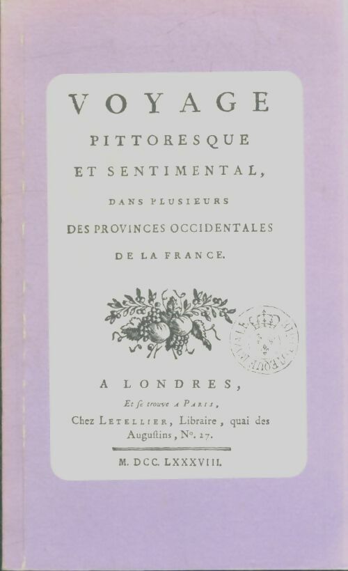 Livrenpoche : Voyage pittoresque et sentimental - Xxx - Livre