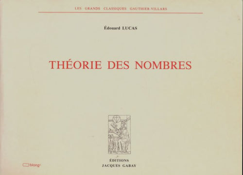 Livrenpoche : Théorie des nombres - Édouard Lucas - Livre
