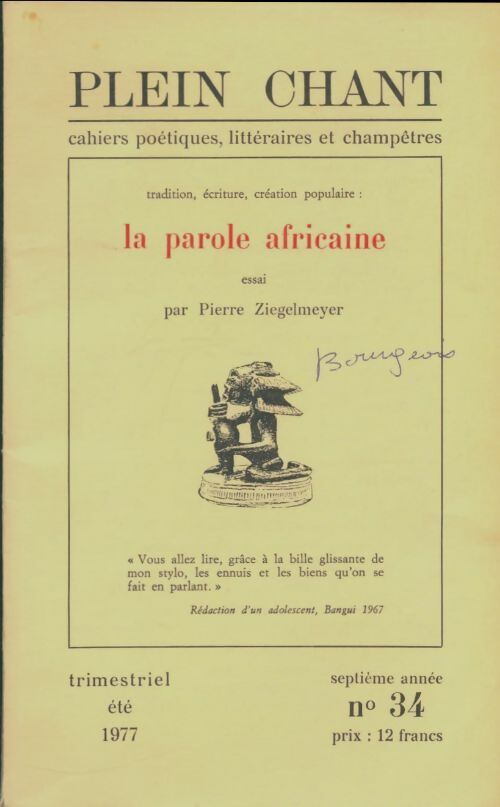 Livrenpoche : Plein chant 7e année n°34 - Collectif - Livre