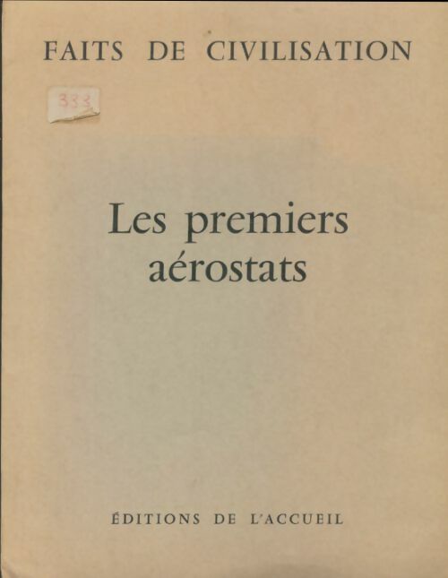 Livrenpoche : Les premiers aérostats - Xxx - Livre