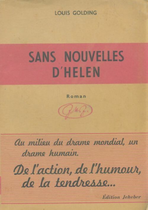 Livrenpoche : Sans nouvelles d'Helen - Louis Golding - Livre