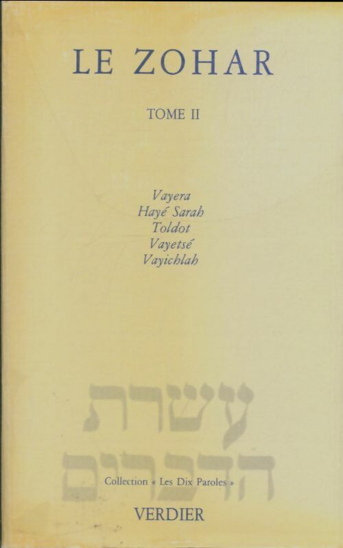 Livrenpoche : Le Zohar Tome II - Collectif - Livre