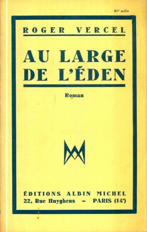 Livrenpoche : Au large de l'Eden - Roger Vercel - Livre