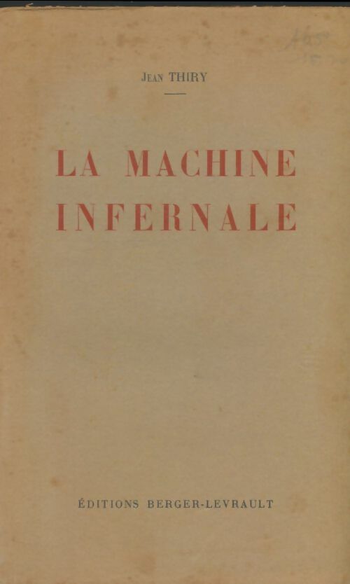 Livrenpoche : La machine infernale - Jean Thiry - Livre