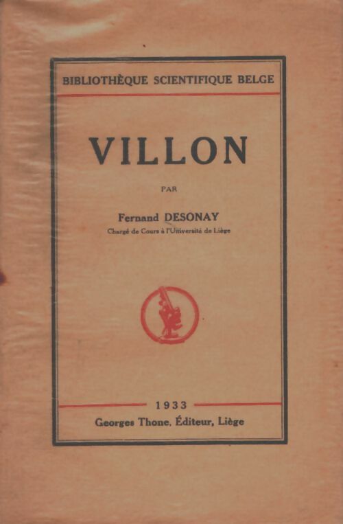 Livrenpoche : Villon - Fernand Desonay - Livre