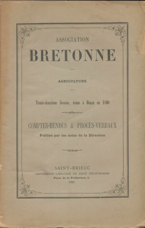 Livrenpoche : Association bretonne 1891 - Collectif - Livre
