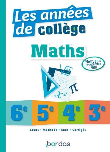 Livrenpoche : Les années de collège - Maths - Collectif - Livre