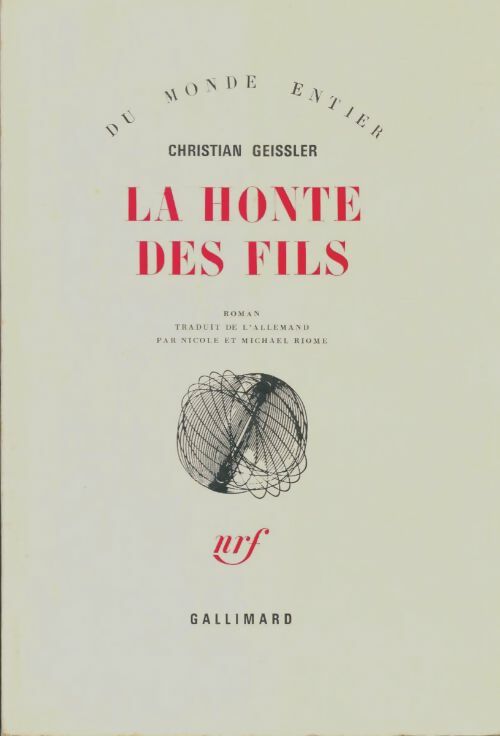 Livrenpoche : La honte des fils - Christian Geissler - Livre