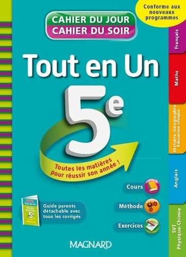 Livrenpoche : Tout en un 5e - Cahier du jour / Cahier du soir - Laurence De Visme-Mokrani - Livre