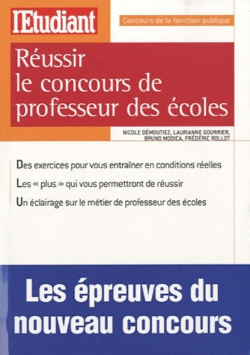 Livrenpoche : Réussir le concours de professeur des écoles - Nicole Demoutiez - Livre