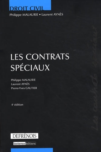 Livrenpoche : Les contrats spéciaux - Philippe Malaurie - Livre