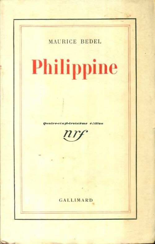 Livrenpoche : Philippine - Maurice Bedel - Livre