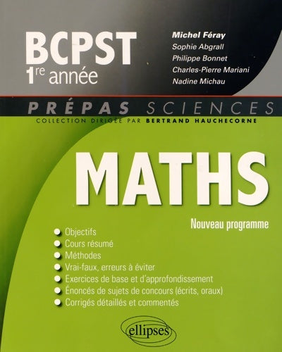 Livrenpoche : Mathématiques PCPST 1e année - Michel Féray - Livre