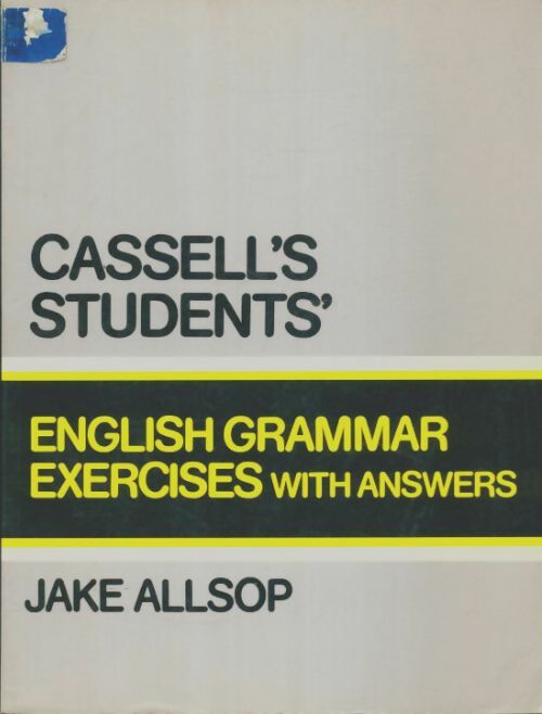 Livrenpoche : English grammar exercices with answers - Jake Allsop - Livre