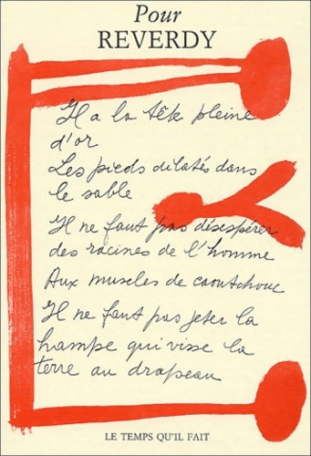 Livrenpoche : Pour Reverdy - Edouard Jaguer - Livre