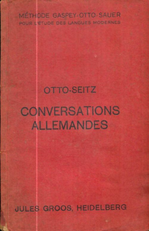 Livrenpoche : Conversations allemandes - Otto-Seitz - Livre