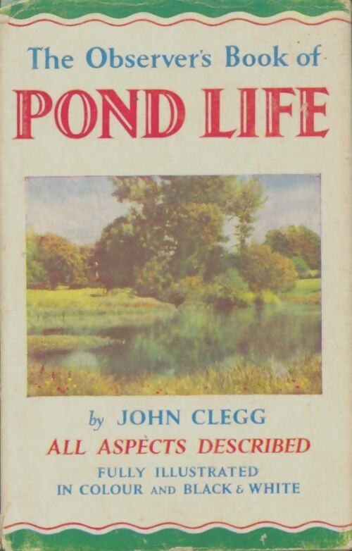 Livrenpoche : The observer's book of pond life - John Clegg - Livre