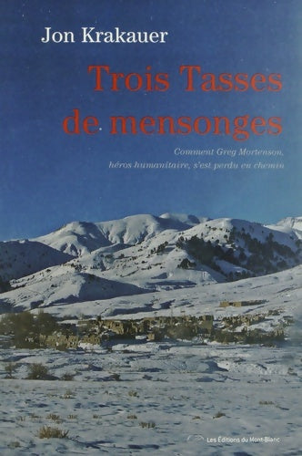 Livrenpoche : TROIS TASSES DE MENSONGE - KRAKAUER - Livre