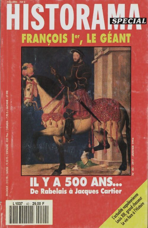 Livrenpoche : Historama spécial n°40 : François Ier, le géant - Collectif - Livre