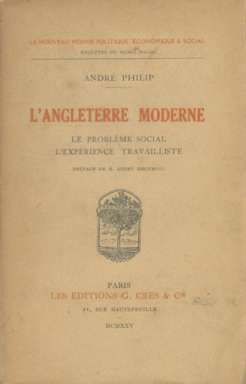 Livrenpoche : L'Angleterre moderne - André Philip - Livre