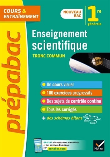 Livrenpoche : Prépabac Enseignement scientifique 1re générale : Nouveau programme de Première - Isabelle Bednarek - Maitrepierre - Livre