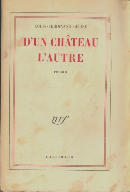Livrenpoche : D'un château l'autre - Louis-Ferdinand Céline - Livre