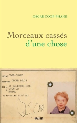Livrenpoche : Morceaux cassés d'une chose - Oscar Coop-Phane - Livre