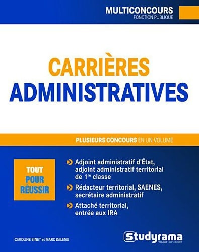 Livrenpoche : Carrières administratives - Caroline Binet - Livre