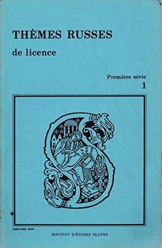 Livrenpoche : Thèmes russes de licence 1ère série - Dolorès Haudressy - Livre