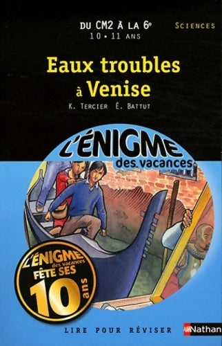 Livrenpoche : Cahier de vacances - énigmes vacances Eaux troubles à Venise - Karine Tercier - Livre