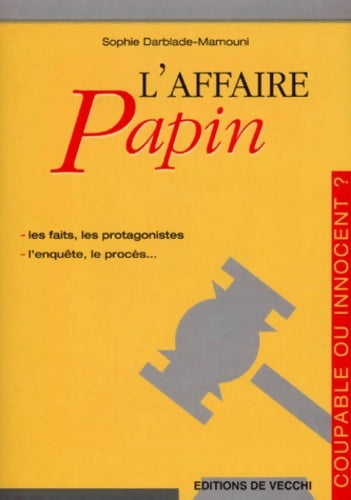 Livrenpoche : L'affaire Papin - Sophie Mamouni - Livre