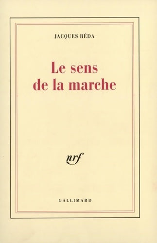Livrenpoche : Le Sens de la marche - Jacques Réda - Livre