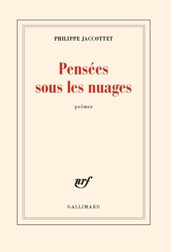 Livrenpoche : Pensées sous les nuages - Philippe Jaccottet - Livre
